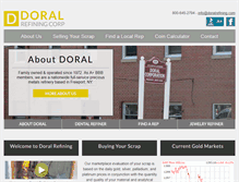 Tablet Screenshot of doralrefining.com